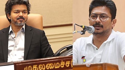 முதலமைச்சர் விஜய்- எதிர்க்கட்சி தலைவர் உதயநிதி ஸ்டாலின்
