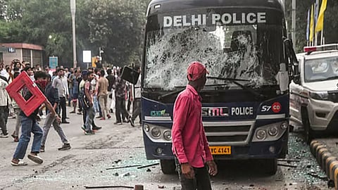 July 20 rally violence - Delhi