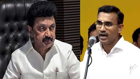 திமுக தலைவர் மு.க.ஸ்டாலின்- அமைச்சர் அருண் ராஜ்