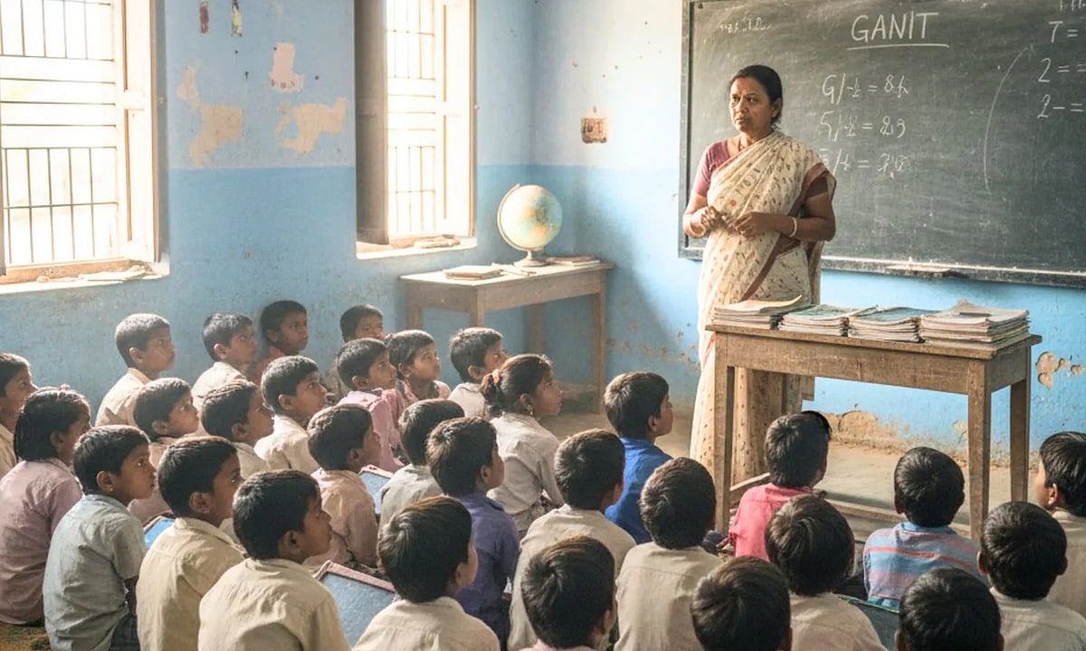 இந்தியாவில் ஒற்றை ஆசிரியருடன் இயங்கும் ஒரு லட்சம் பள்ளிகள்