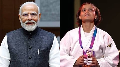 PM Modi and Asmita Dey
