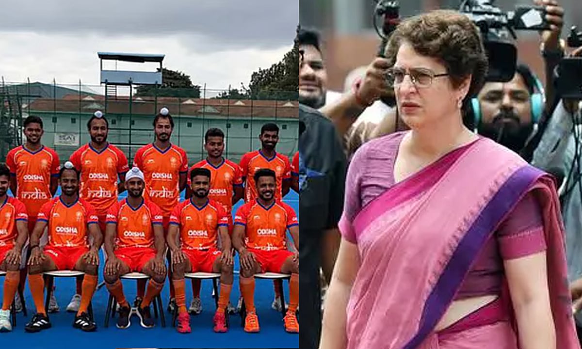 இந்திய ஹாக்கி அணியின் ஜெர்சிக்கு காவி நிறம்- பிரியங்கா காந்தி கண்டனம்