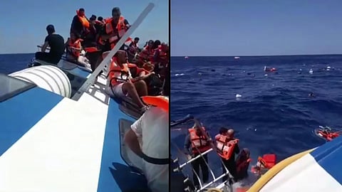 வடக்கு சைப்ரஸில் 270 பயணிகளுடன் சென்ற கப்பல் கவிழ்ந்து விபத்து!