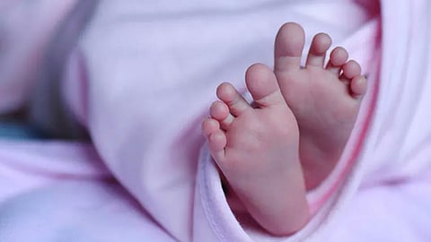 Newborn baby rescued