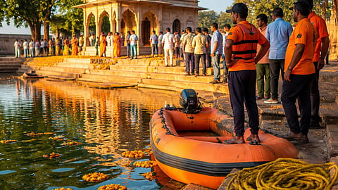 Dholpur Temple tank
