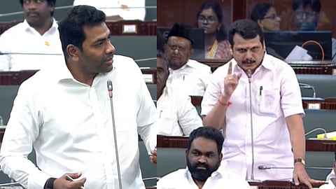 திமுகவிற்கு எதிராக மாயத் தோற்றத்தை ஏற்படுத்தி மக்களை ஏமாற்றும் தவெக அரசு: ஆதவ் அர்ஜூனா - செந்தில் பாலாஜி இடையே வெடித்த மோதல்!