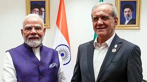 PM Modi and Masoud Pezeshkian