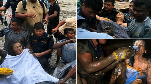 60-year-old woman rescued 