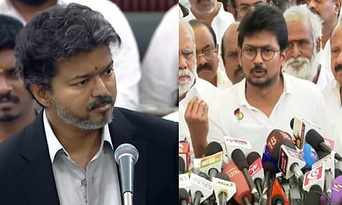 TN CM Vijay- Udhayanithi stalin