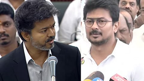 முதலமைச்சர் விஜய்- உதயநிதி ஸ்டாலின்