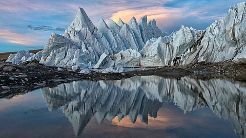 Tibet glacier collapse 