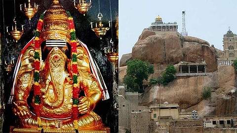 பிள்ளையார்பட்டி கற்பக விநாயகர் - மலைக்கோட்டை உச்சிப் பிள்ளையார் கோவில்