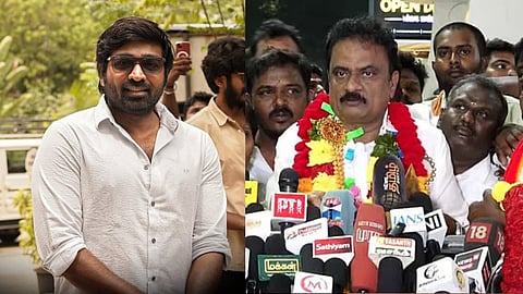 நடிகர் விஜய் சேதுபதிக்கு த.வெ.க. எம்.எல்.ஏ. சுகுமார் மிரட்டல் விடுப்பு!