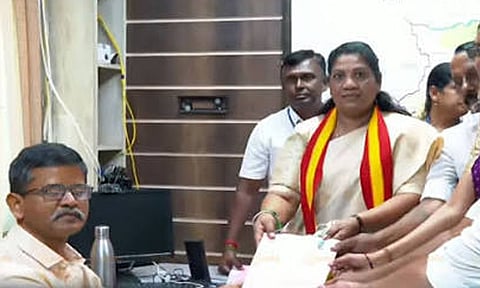 TVK Candidate Sathyabama