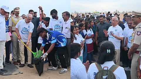 Marina beach - Governor Arlekar 