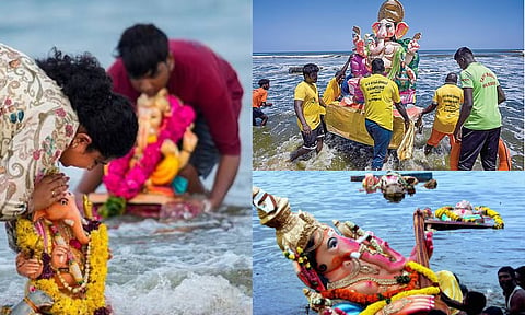 Vinayagar idol immersion