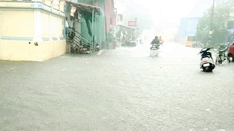 கடலூர், பண்ருட்டியில் கனமழை: 20-க்கும் மேற்பட்ட வீடுகளுக்குள் தண்ணீர் புகுந்தது- பொதுமக்கள் அவதி