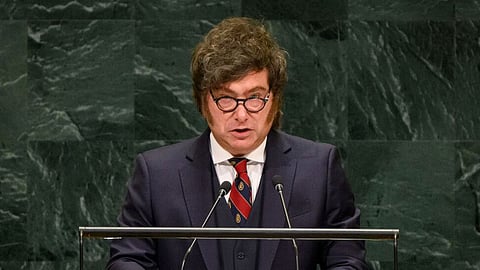 Argentine President Javier Milei