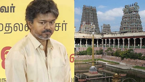 CM Vijay - Madurai Meenakshi Amman temple