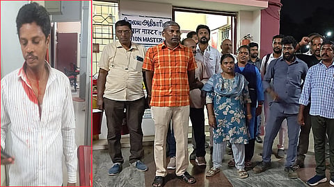 association staged a protest