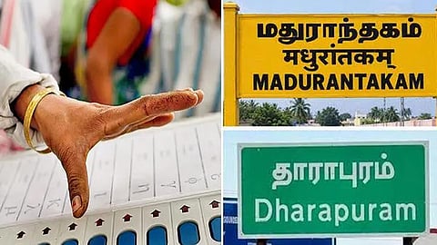 நாளை மாலையுடன் பிரசாரம் ஓய்கிறது: மதுராந்தகம், தாராபுரம் தொகுதிகளில் ஓட்டுப்பதிவுக்கான ஏற்பாடுகள் தீவிரம்
