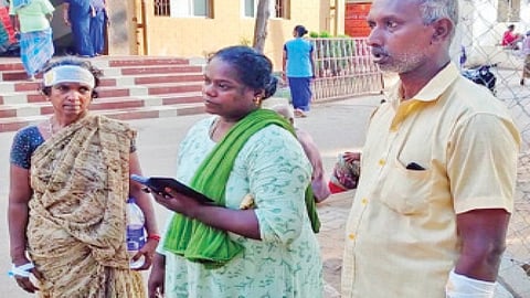 தாய்மாமன் தங்க மோதிரம் கேட்டு தகராறு: செவிலியர் மீது தாக்குதல்