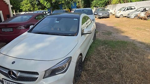 Haryana online Rs. 8 Crore scam - mercedes seized