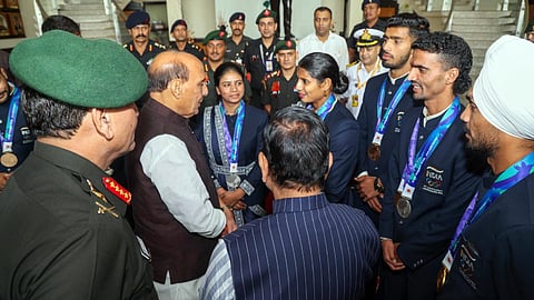 Rajnath Singh with Armed Forces