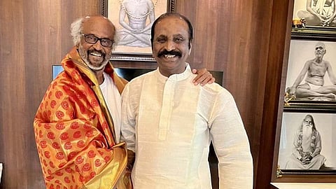 நடிகர் ரஜினிகாந்துடன் கவிஞர் வைரமுத்து சந்திப்பு