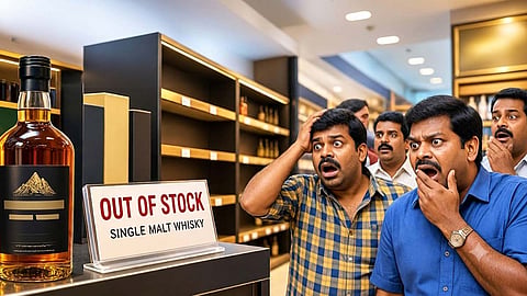 சிங்கிள் மால்ட் விஸ்கிக்கு தட்டுப்பாடு