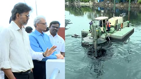 மழைநீர் கால்வாய் தூர்வாரும் பணியை ஆய்வு செய்தார் முதலமைச்சர் விஜய்