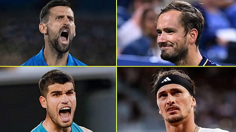 djokovic, medvedev, alcaraz, zverev