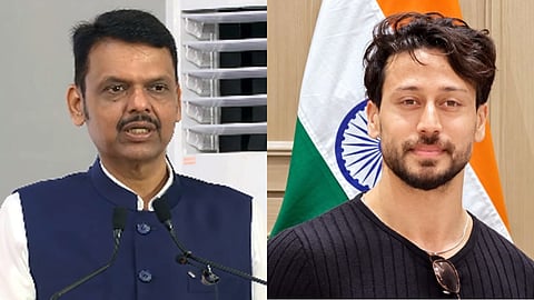 Devendra Fadnavis and Tiger Shroff

