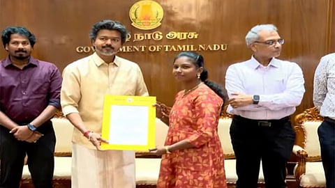 CM Vijay handed over appointment orders 
