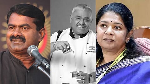 செஃப் தாமு மறைவு : கனிமொழி சீமான் இரங்கல்