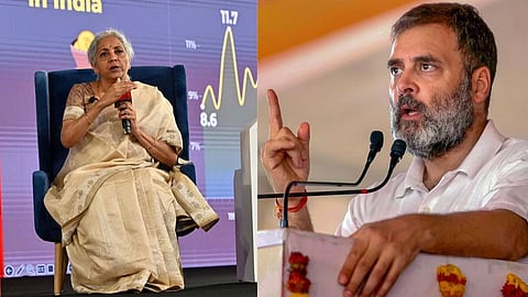 Rahul Gandhi -Nirmala Sitharaman