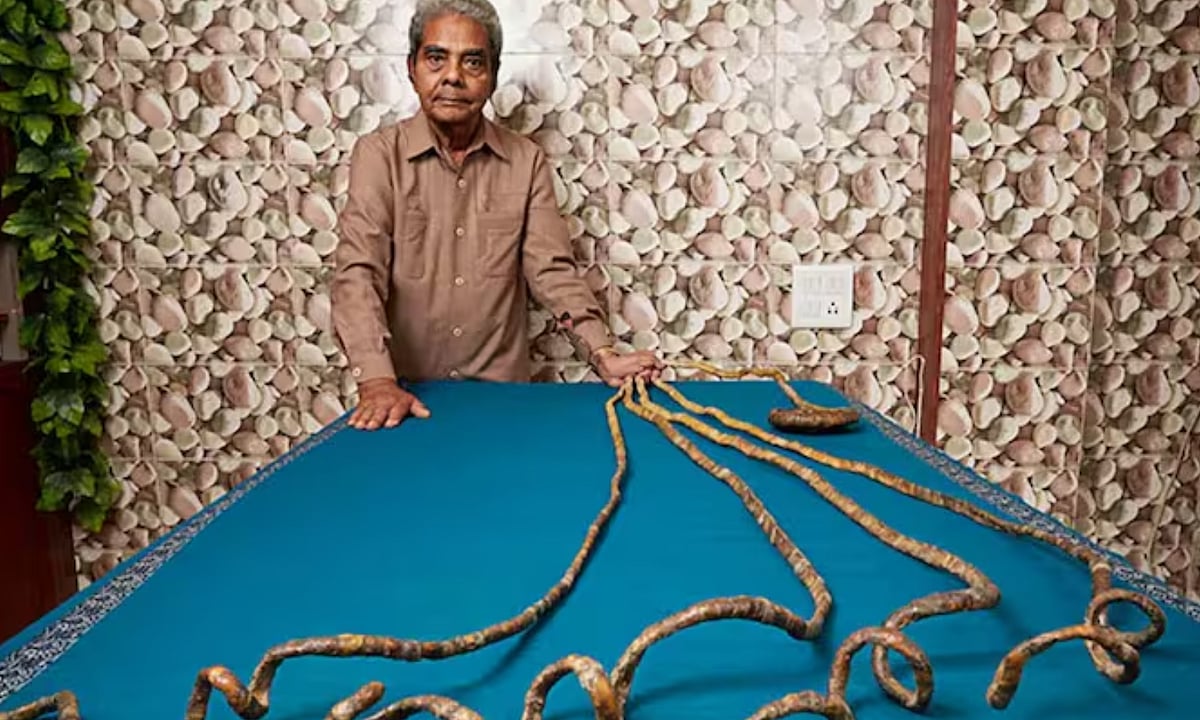 Longest Nails உலக சாதனை: 66 ஆண்டுகள் நகம் வளர்த்த புனே முதியவரின் 29 ...