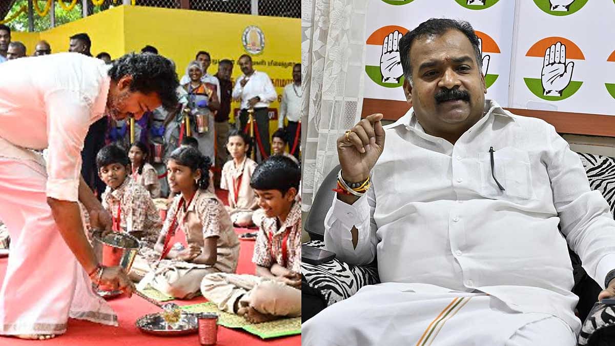 பெருந்தலைவர் காமராஜர் பெயரில் காலை உணவு திட்டம் விரிவாக்கம்: முதலமைச்சர் விஜய்க்கு, மாணிக்கம் தாகூர் வாழ்த்து!