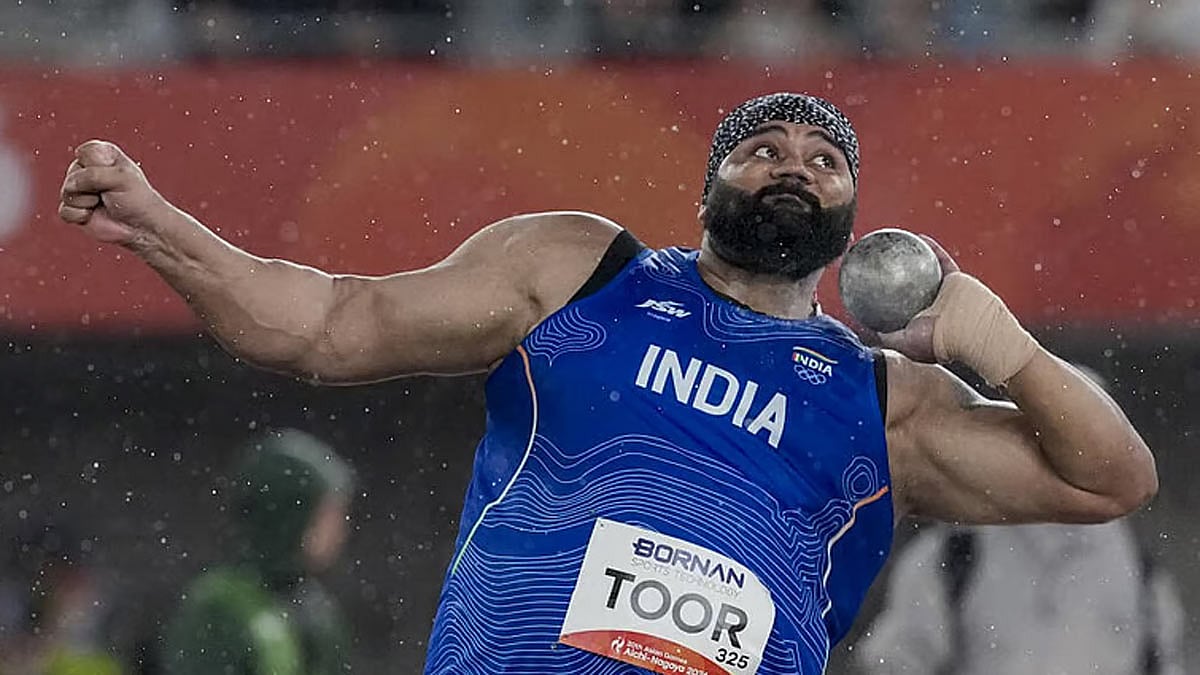 ஆசிய விளையாட்டு: இந்தியாவுக்கு மேலும் ஒரு வெள்ளி - குண்டு எறிதலில் தூர் அசத்தல்