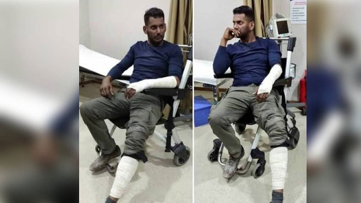 கோவாவில் 'புருஷன்' படப்பிடிப்பில் விபத்து: நடிகர் விஷால் பலத்த காயம்