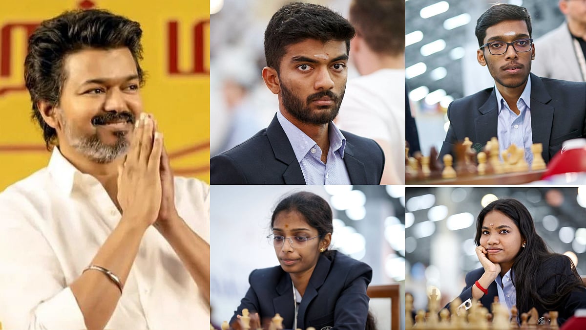 செஸ் ஒலிம்பியாட்டில் சாதித்த தமிழக வீரர்களுக்கு முதலமைச்சர் விஜய் வாழ்த்து
