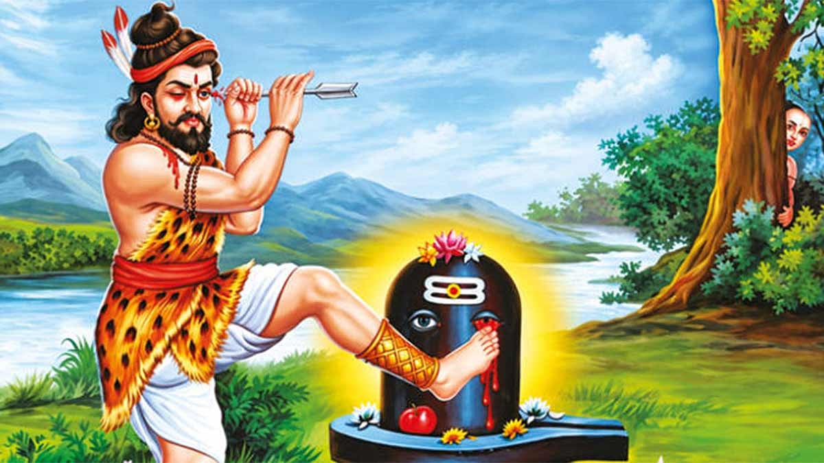 சிவபெருமானுக்காக தன் கண்ணையே அர்ப்பணித்த கண்ணப்ப நாயானார்...!