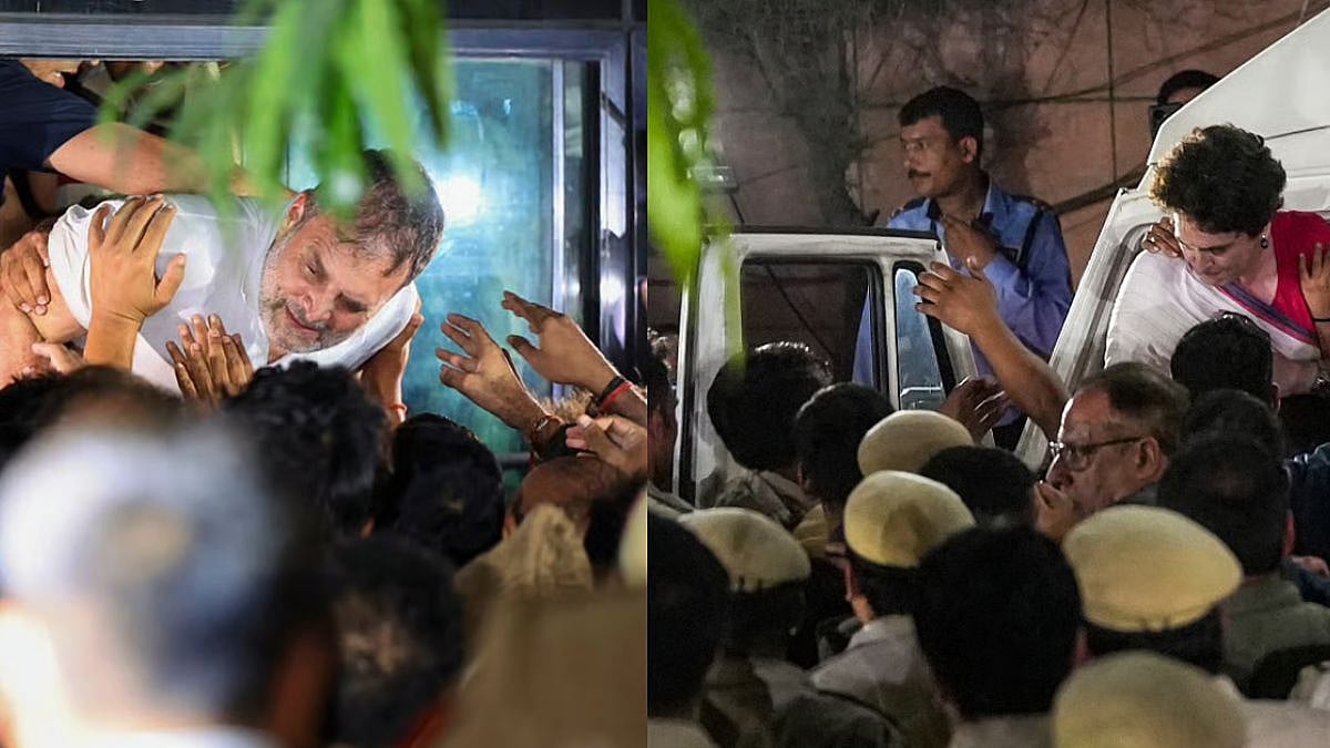 போராட்டத்தில் கைது செய்யப்பட்ட ராகுல், பிரியங்கா உள்ளிட்ட தலைவர்கள் விடுதலை