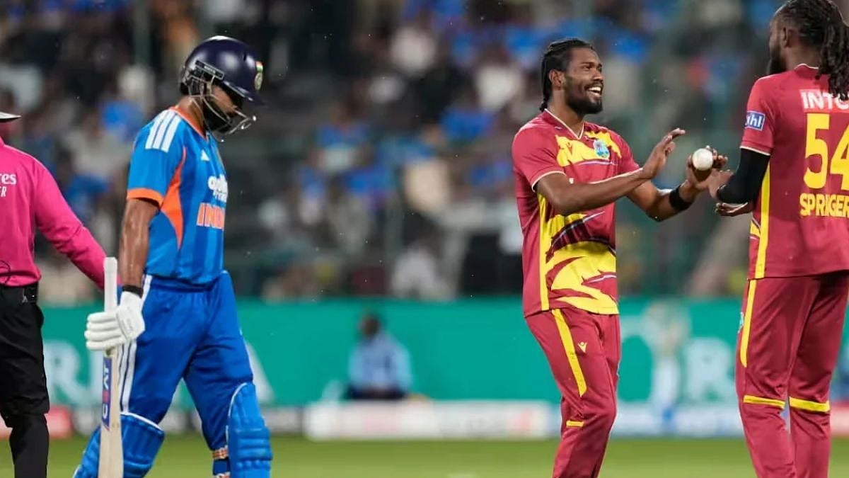 T20: மழை காரணமாக பாதியில் தடைபட்ட இந்தியா - வெஸ்ட் இண்டீஸ் ஆட்டம்