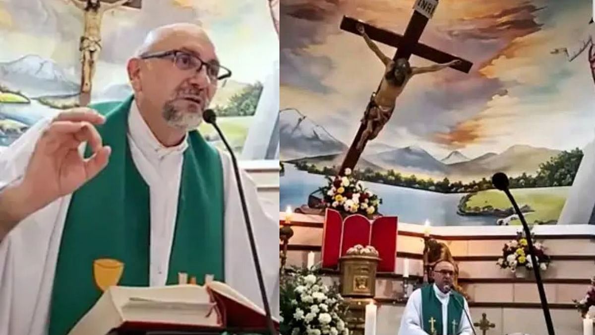 Video: மரணம் குறித்து பிரசங்கம் செய்துகொண்டிருந்தபோது சிலுவை மேலே விழுந்து பாதிரியார் பலி