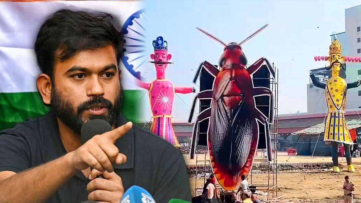 கரப்பான் பூச்சி உருவ பொம்மையை எரித்த பாஜக அமைச்சர் - இலவச விளம்பரத்திற்கு நன்றி என அபிஜீத் தீப்கே பதிவு