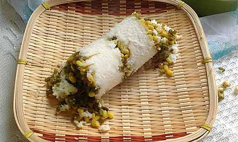 தினை பச்சைப் பயறு புட்டு