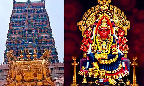 சமயபுரம் மாரியம்மன் கோவில் ராஜகோபுர கும்பாபிஷேக பணிகள் தீவிரம்