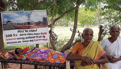 பெண் விவசாயி 8-வது நாளாக தொடர் உண்ணாவிரதம்