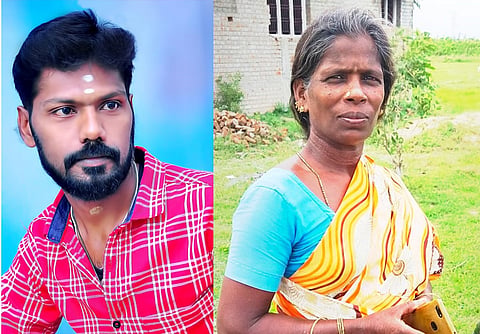 விபத்தில் பலியான புதுமாப்பிள்ளை சதீஷ், புஷ்பா ஆகியோரை படத்தில் காணலாம்.&nbsp;